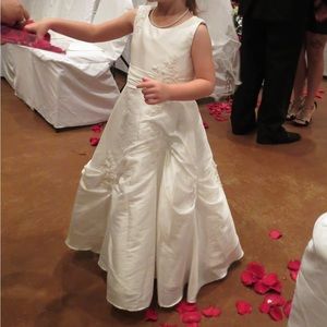 Custom white Beaded Dress